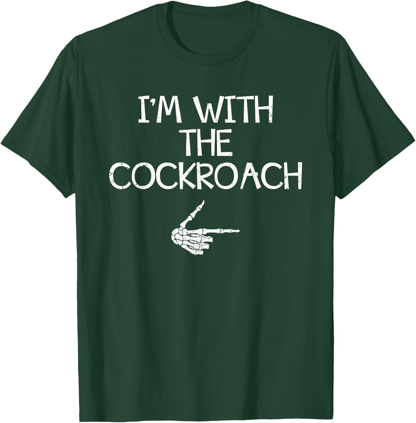 I'm With The Cockroach Halloween Costume Couples Matching T-Shirt - T-Shirt | Forest