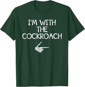 I'm With The Cockroach Halloween Costume Couples Matching T-Shirt - T-Shirt | Forest