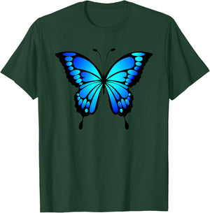 Cute Colorful Blue Butterfly Small T-Shirt - T-Shirt | Forest