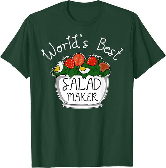 Vegetarian Vegan Veggie - Funny Salad T-Shirt - T-Shirt | Forest