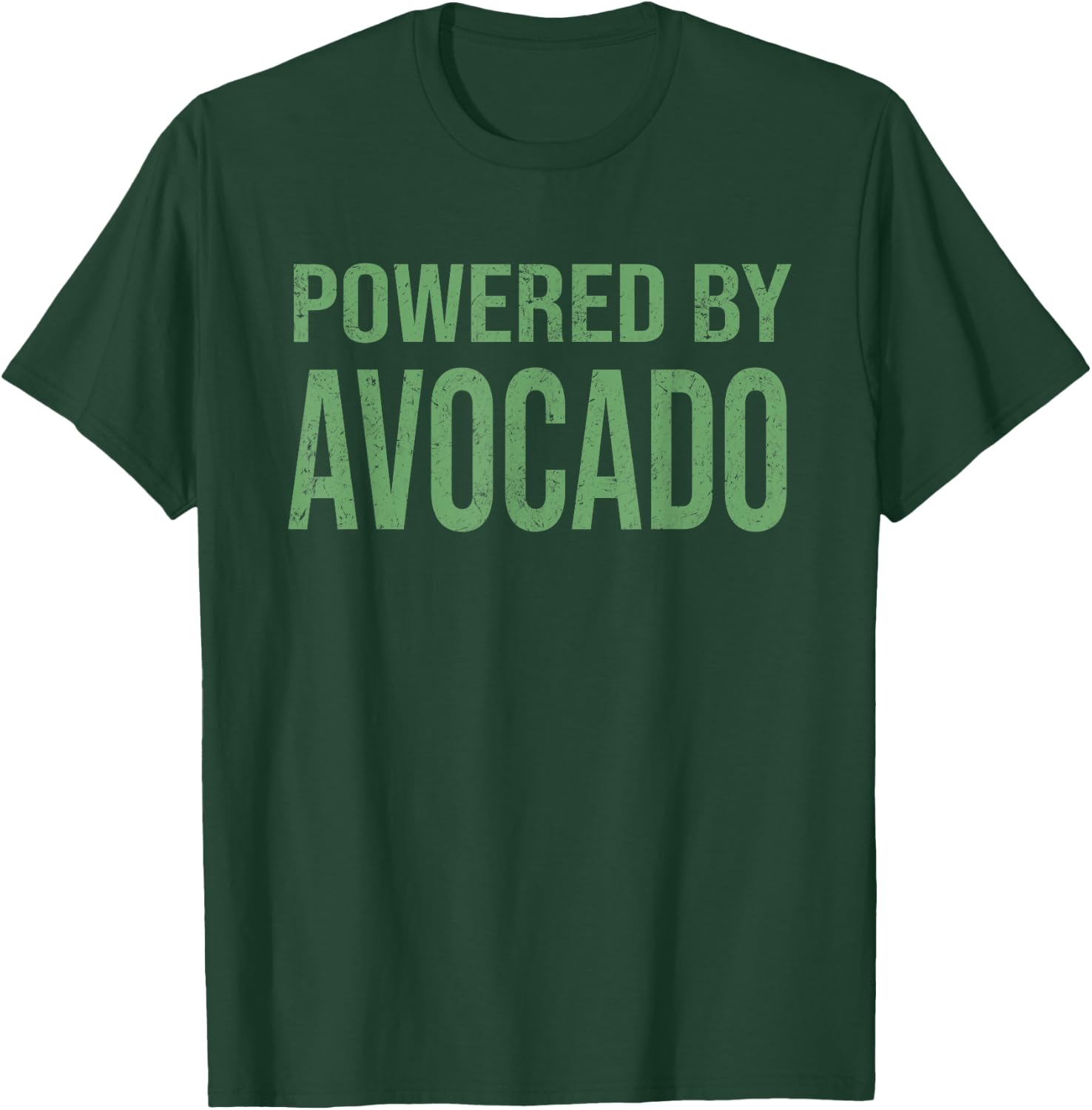Powered By Avocado Cool Fitness Gym Gift T-Shirt - T-Shirt | Forest