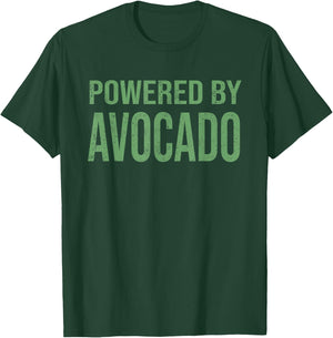 Powered By Avocado Cool Fitness Gym Gift T-Shirt - T-Shirt | Forest