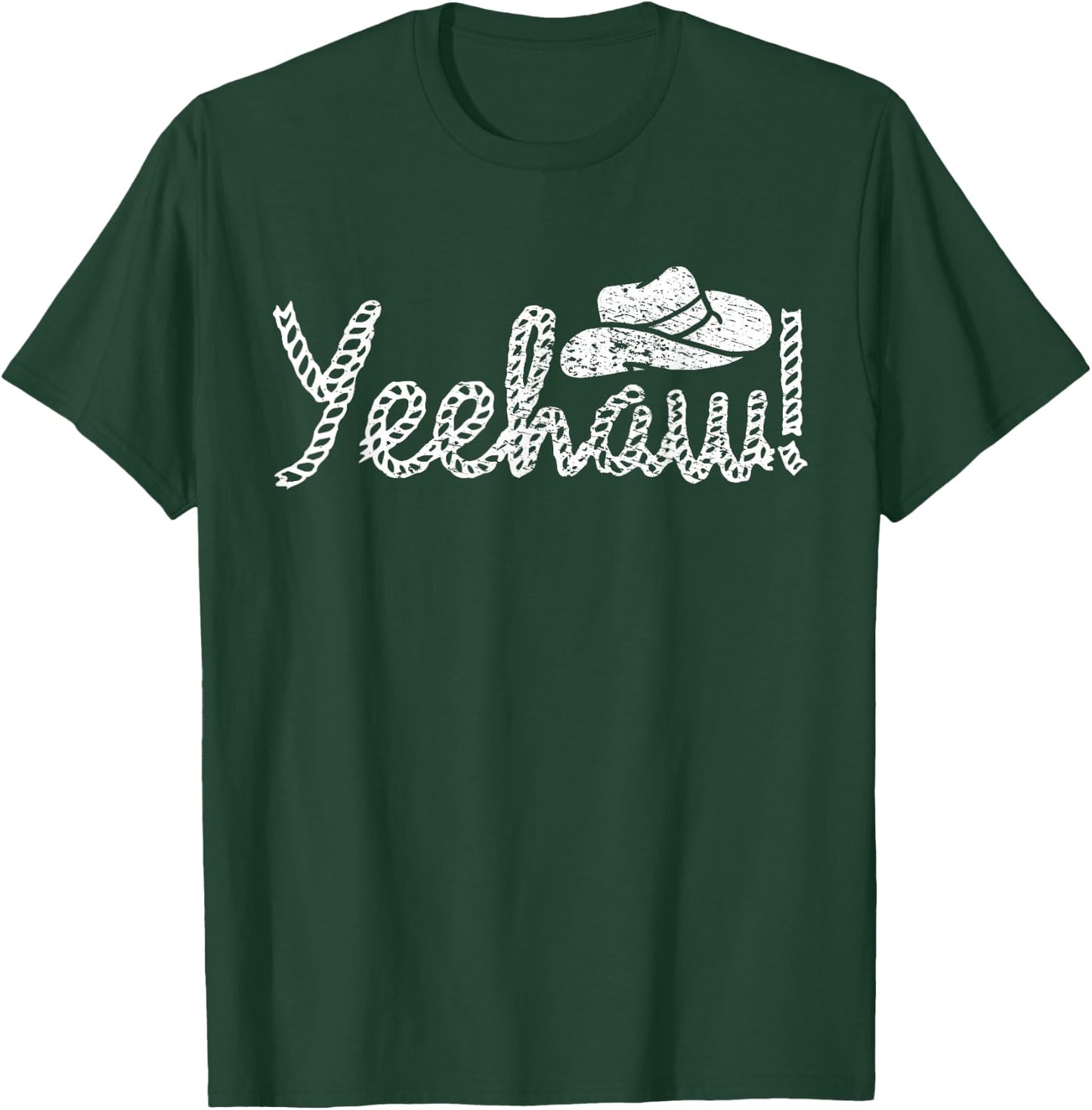 Vintage Yeehaw Cowboy Western Country T-Shirt - T-Shirt | Forest