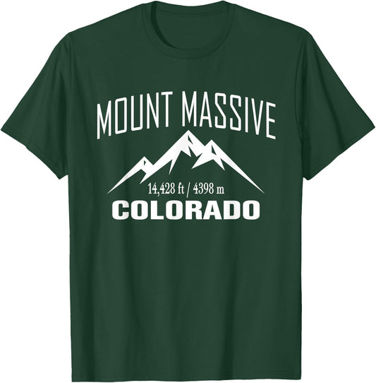 Mount Solid Colorado Climbing Summit Club Outdoor Gift T-Shirt - T-Shirt | Forest