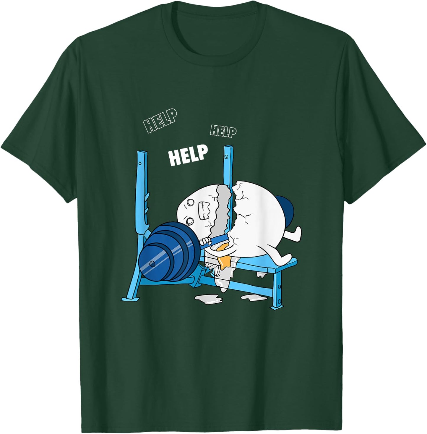 Funny Gym Powerlifting Bench Press Shirt T-Shirt - T-Shirt | Forest