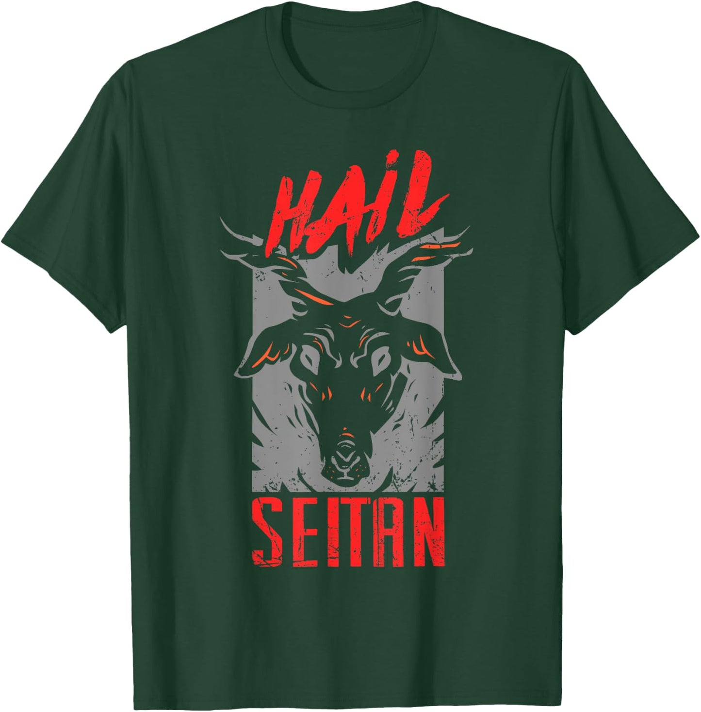 Seitanist Hail Seitan Go Vegan Protein Food Herbivore Shirt T-Shirt - T-Shirt | Forest