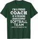 Softball Coach T Shirt Funny Thank You Appreciation Gift T-Shirt - T-Shirt | Forest