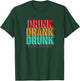Distress Drink Drank Drunk Around The World Shirt T-Shirt - T-Shirt | Forest