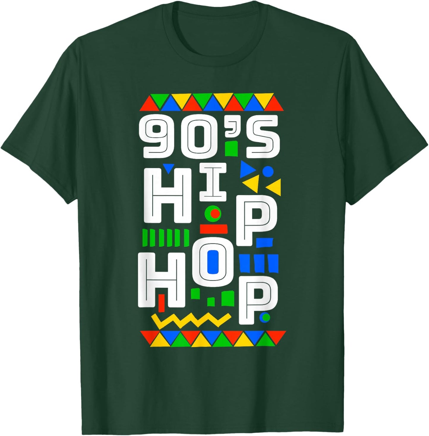 90's Hip Hop Vibes retro pattern T-Shirt - T-Shirt | Forest