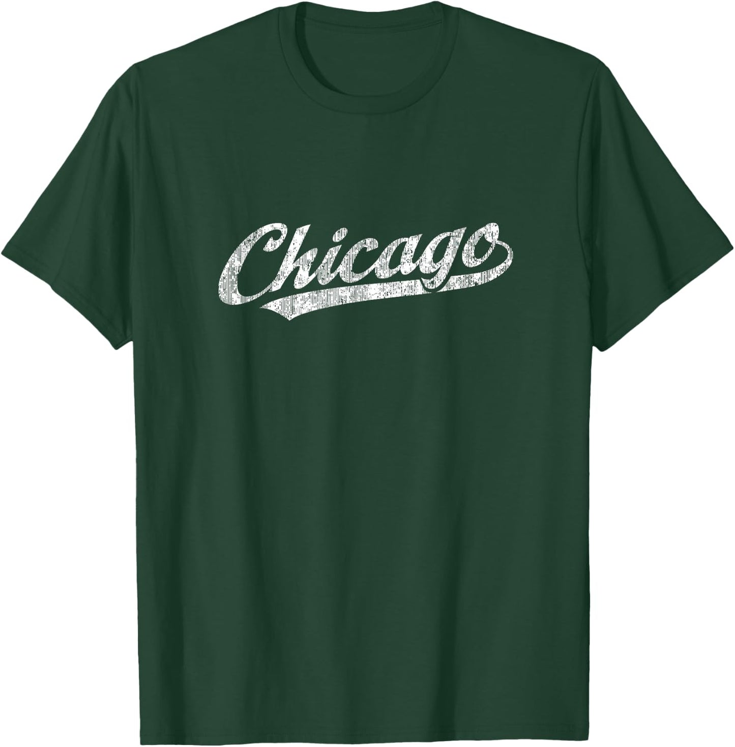 Chicago Illinois IL Vintage Sports Retro Gift T-Shirt - T-Shirt | Forest
