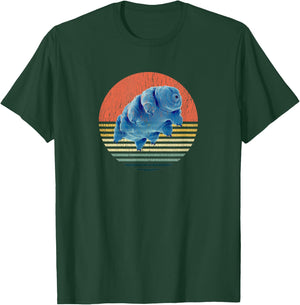 Tardigrade Vintage Retro Microbiology Gift Water Bear T-Shirt - T-Shirt | Forest