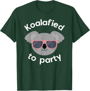 Koala Koalafied To Party Birthday Gift T-Shirt - T-Shirt | Forest