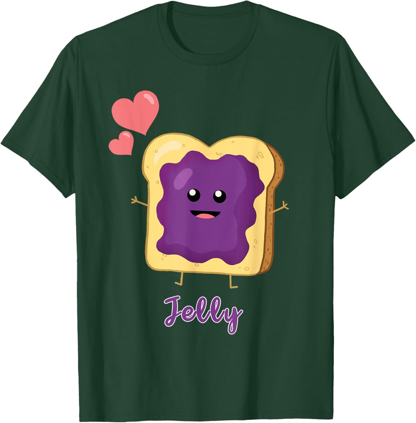Matching Best Friend Jelly PB&J T-Shirt - T-Shirt | Forest