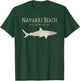 Retro Navarre Beach FL Shark Men Women Girls Kids T-Shirt - T-Shirt | Forest