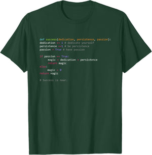 Python Code Programming Syntax Computer Geek T-Shirt - T-Shirt | Forest