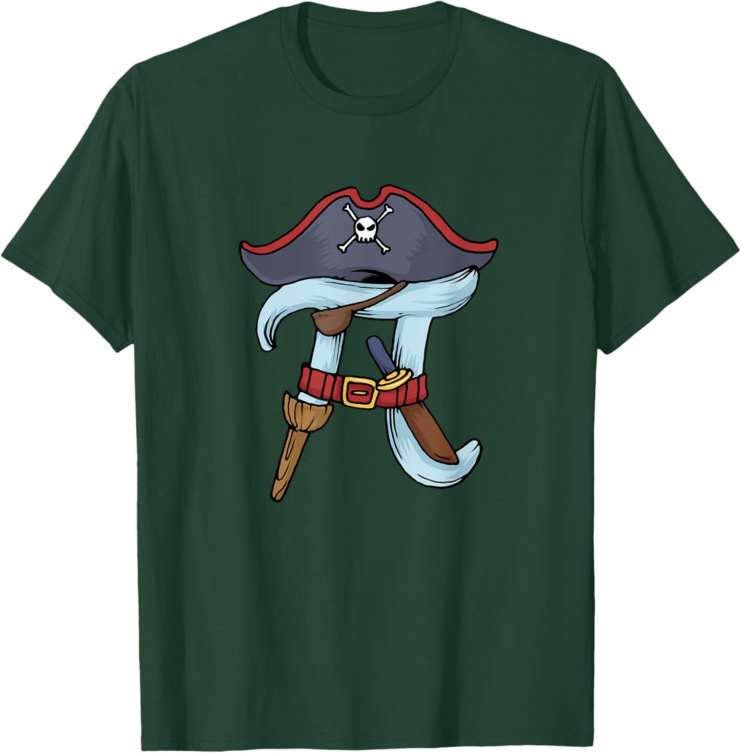 Pi Rate Funny Maths Pi Pirates T-Shirt - T-Shirt | Forest
