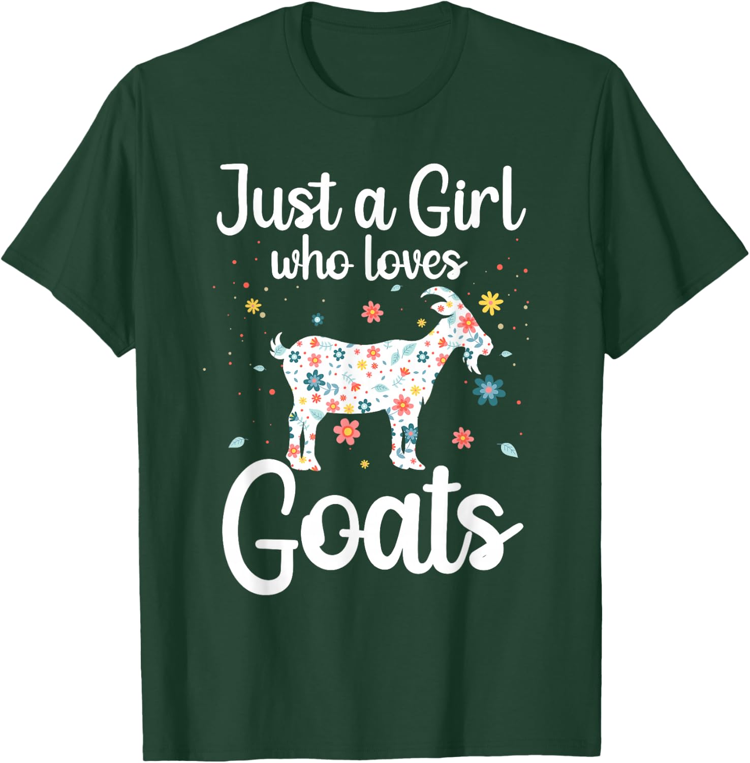 Cool Goat Art Girls Goat Farmer Pygmy Goat Lover T-Shirt - T-Shirt | Forest