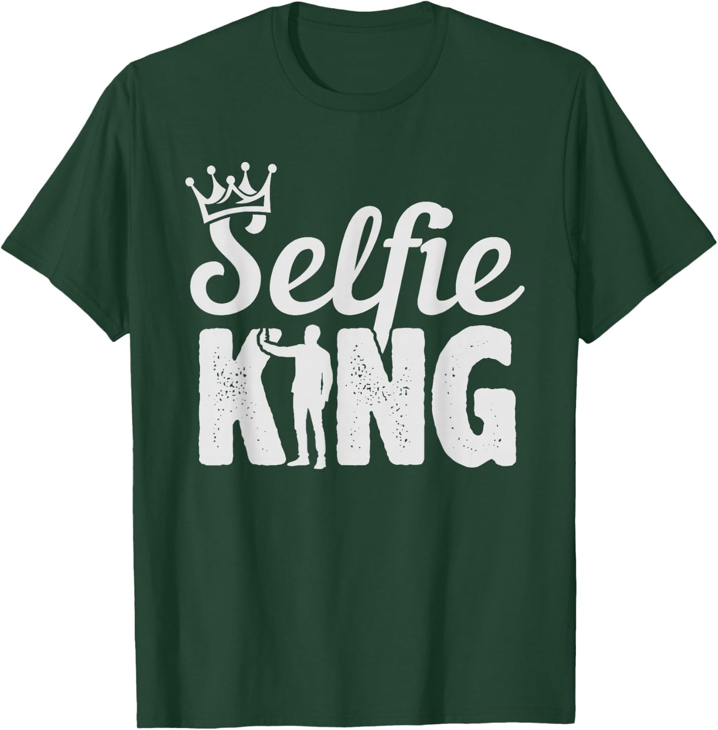 Selfie King - Smartphone Mobile Mirror Handsome T-Shirt - T-Shirt | Forest