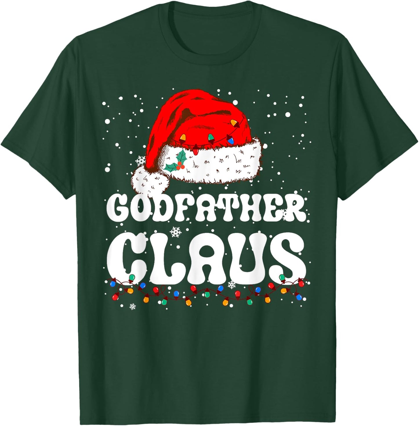 Godfather Claus Christmas Daddy Santa Family Matching Pajama T-Shirt - T-Shirt | Forest