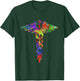 Vintage Nurse Doctor Caduceus Novelty T-Shirt - T-Shirt | Forest