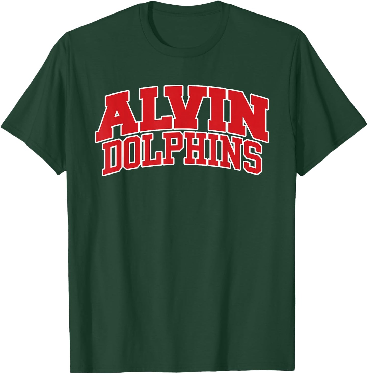 Alvin Community College Dolphins Apparel Sports Fan T-Shirt - T-Shirt | Forest