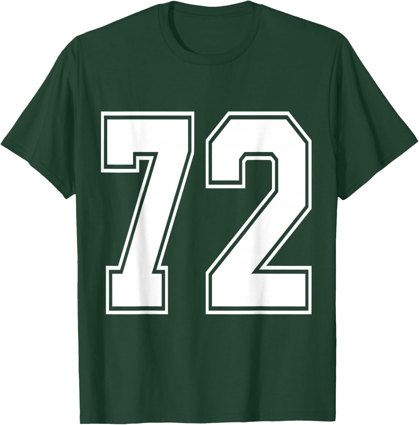 #72 Number 72 Sports. Jersey My Favorite Player #72 T-Shirt - T-Shirt | Forest