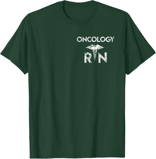Vintage Oncology Shirt Doctor Nurse Cancer Care Gift T-Shirt - T-Shirt | Forest