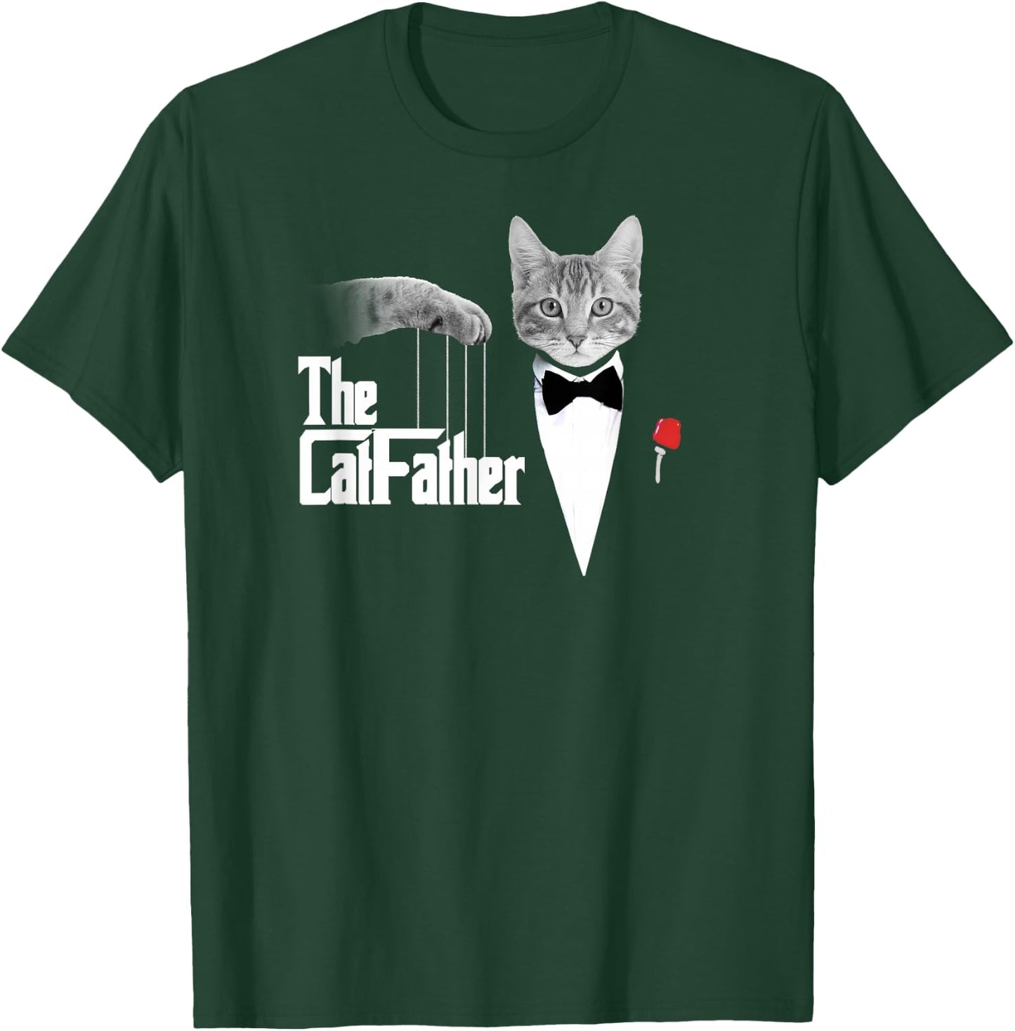 The CatFather Funny Parody T-Shirt - T-Shirt | Forest