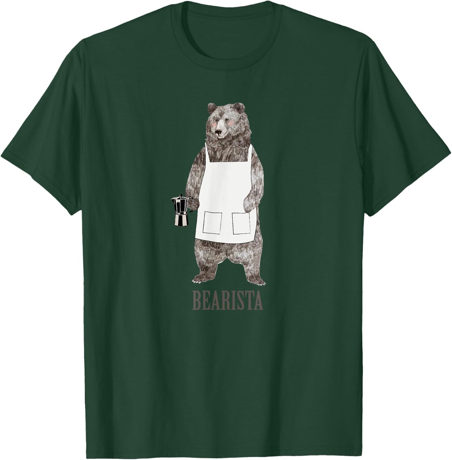 BEARISTA Funny novelty barista bear t shirt - women T-Shirt - T-Shirt | Forest