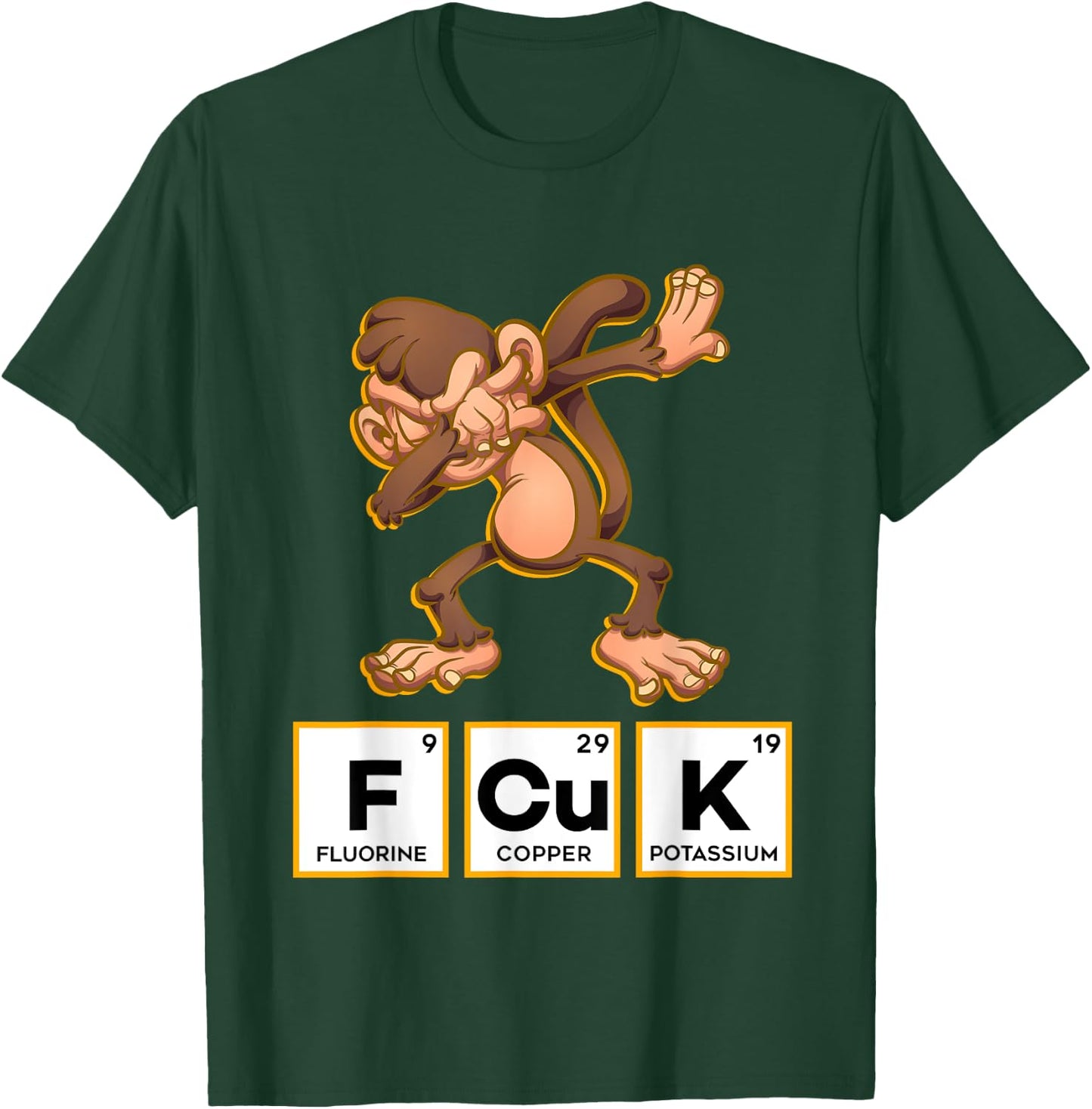 FCUK Chemistry Periodic Table Monkey T-Shirt - T-Shirt | Forest