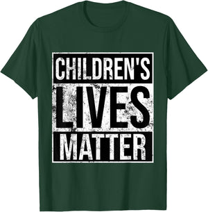 Distressed Children's Lives Matter Vaccines Gift T-Shirt - T-Shirt | Forest