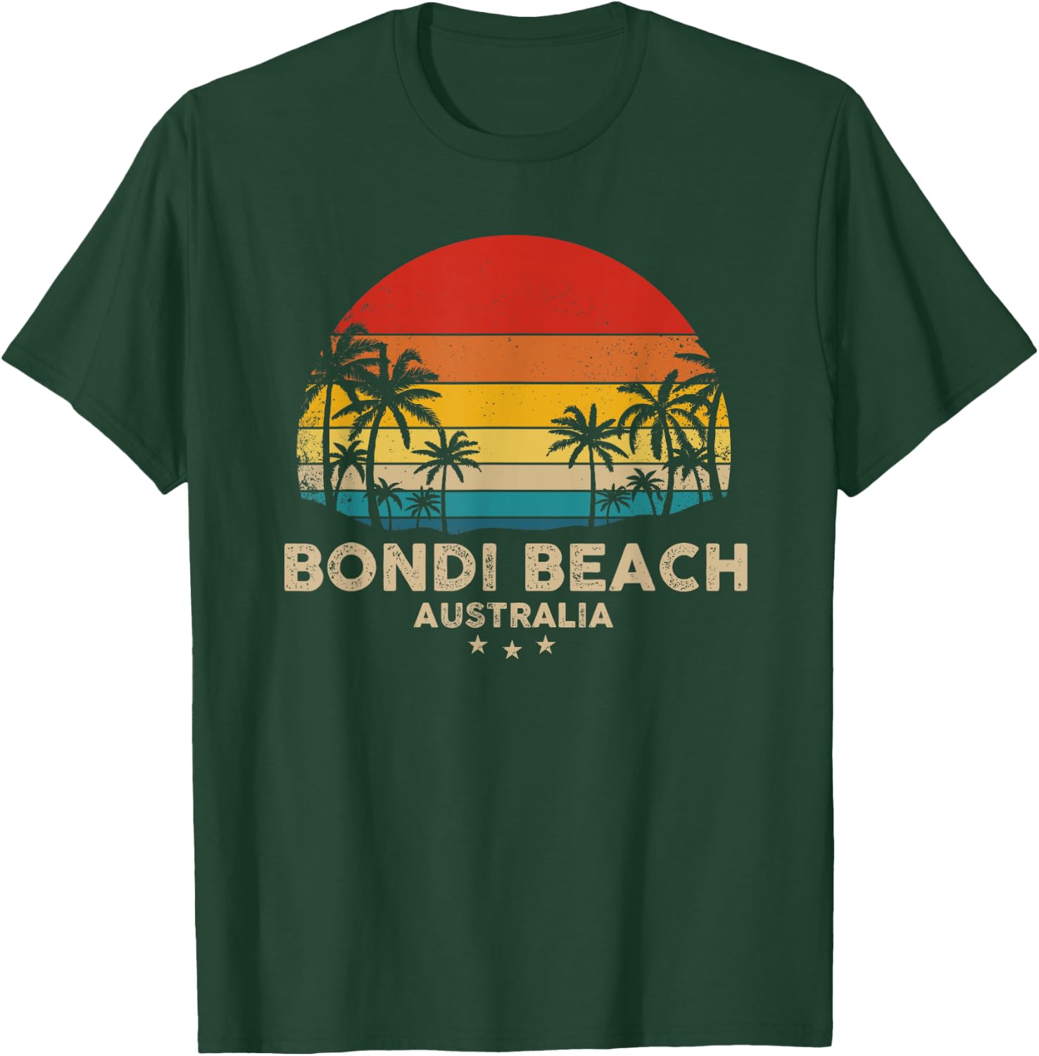 Vintage Bondi Beach - Australia Beach Souvenir Men Women Girls Kids T-Shirt - T-Shirt | Forest