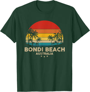 Vintage Bondi Beach - Australia Beach Souvenir Men Women Girls Kids T-Shirt - T-Shirt | Forest