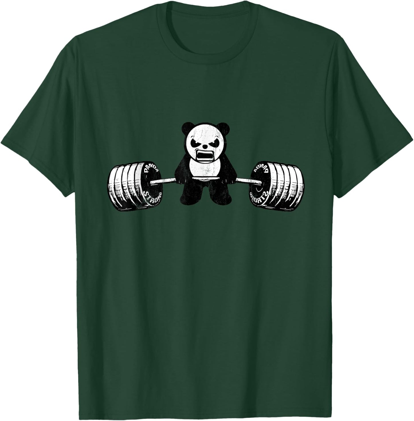 Panda Bear Deadlifts - Weightlifting Gym Design T-Shirt - T-Shirt | Forest