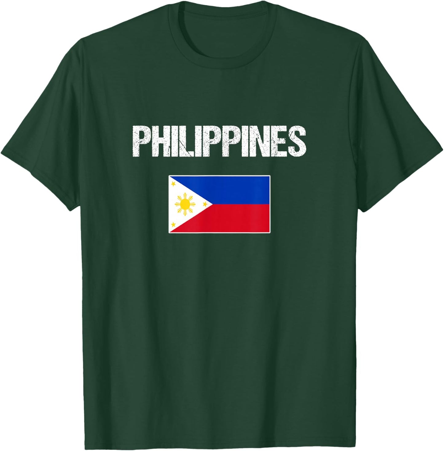 Philippines Filipino Flag Women Youth Kids T-Shirt - T-Shirt | Forest