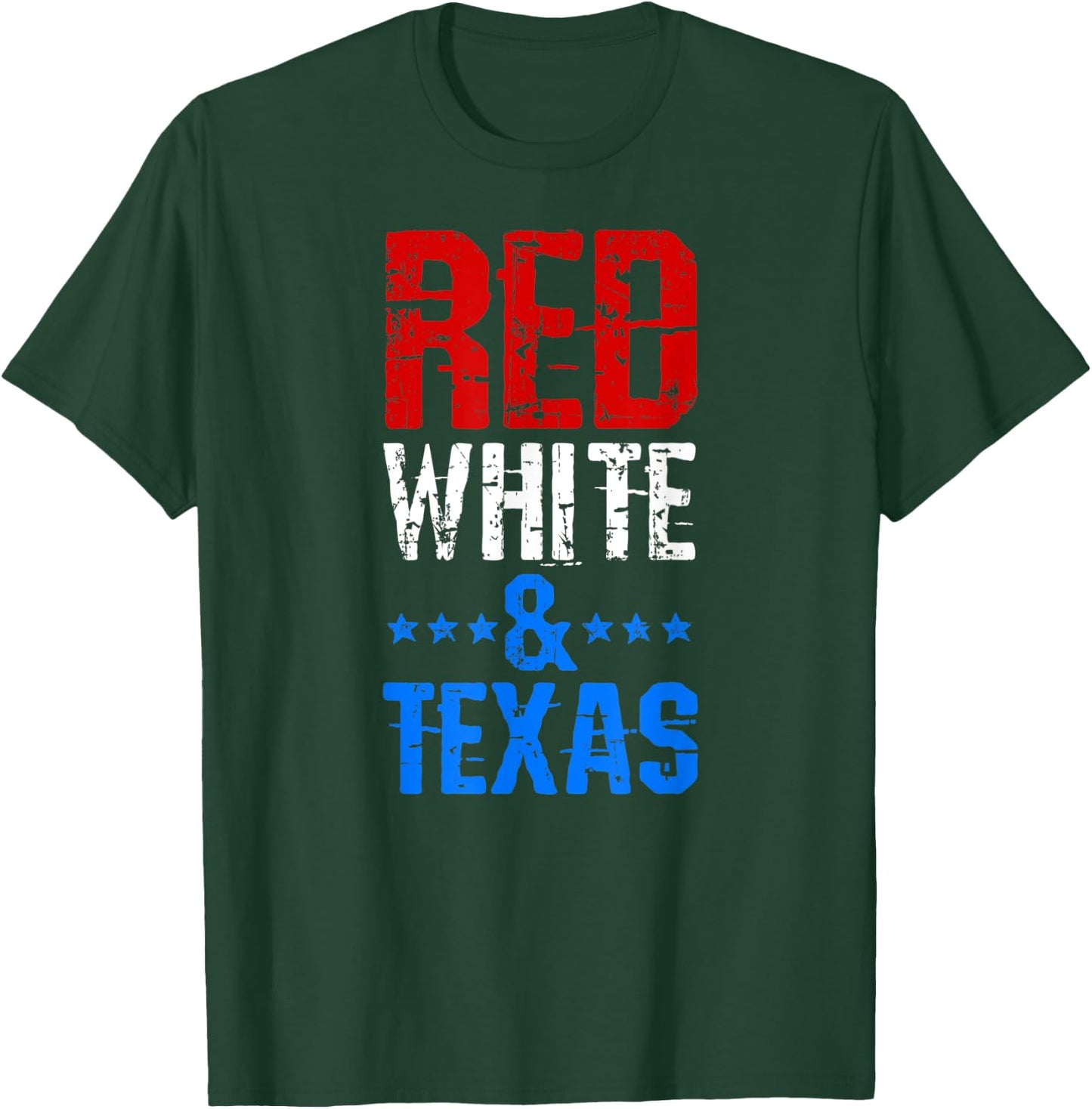 RED WHITE & TEXAS 4th Of July T-Shirt - T-Shirt | Forest
