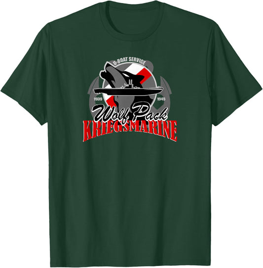 U-boat - Wolf Pack Kriegsmarine T-Shirt - T-Shirt | Forest