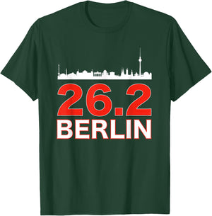 Run Berlin 26.2 Marathon Clothin for Berlin Marathoner T-Shirt - T-Shirt | Forest
