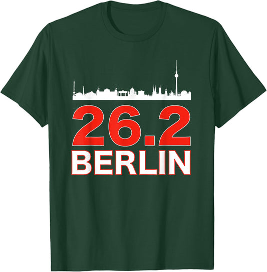 Run Berlin 26.2 Marathon Clothin for Berlin Marathoner T-Shirt - T-Shirt | Forest