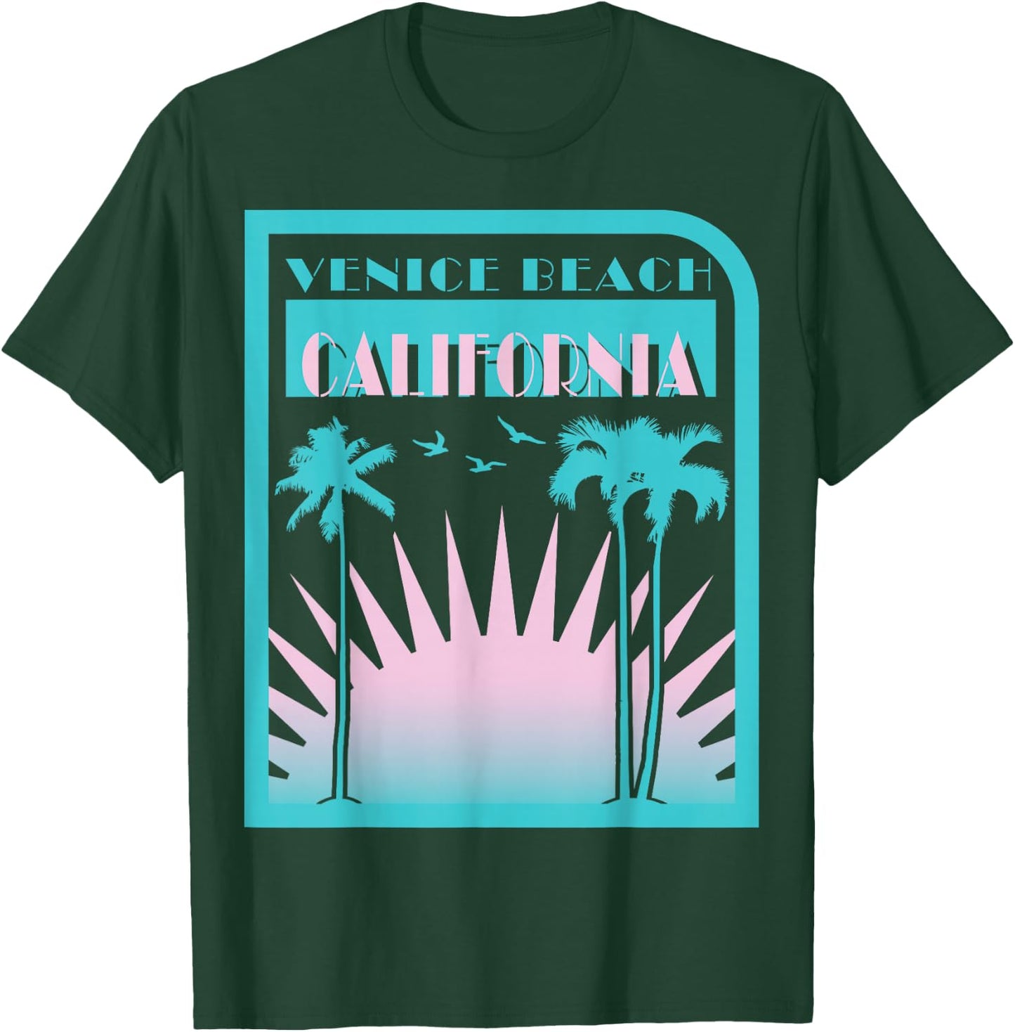Venice Beach Muscle T shirts Women T-Shirt - T-Shirt | Forest