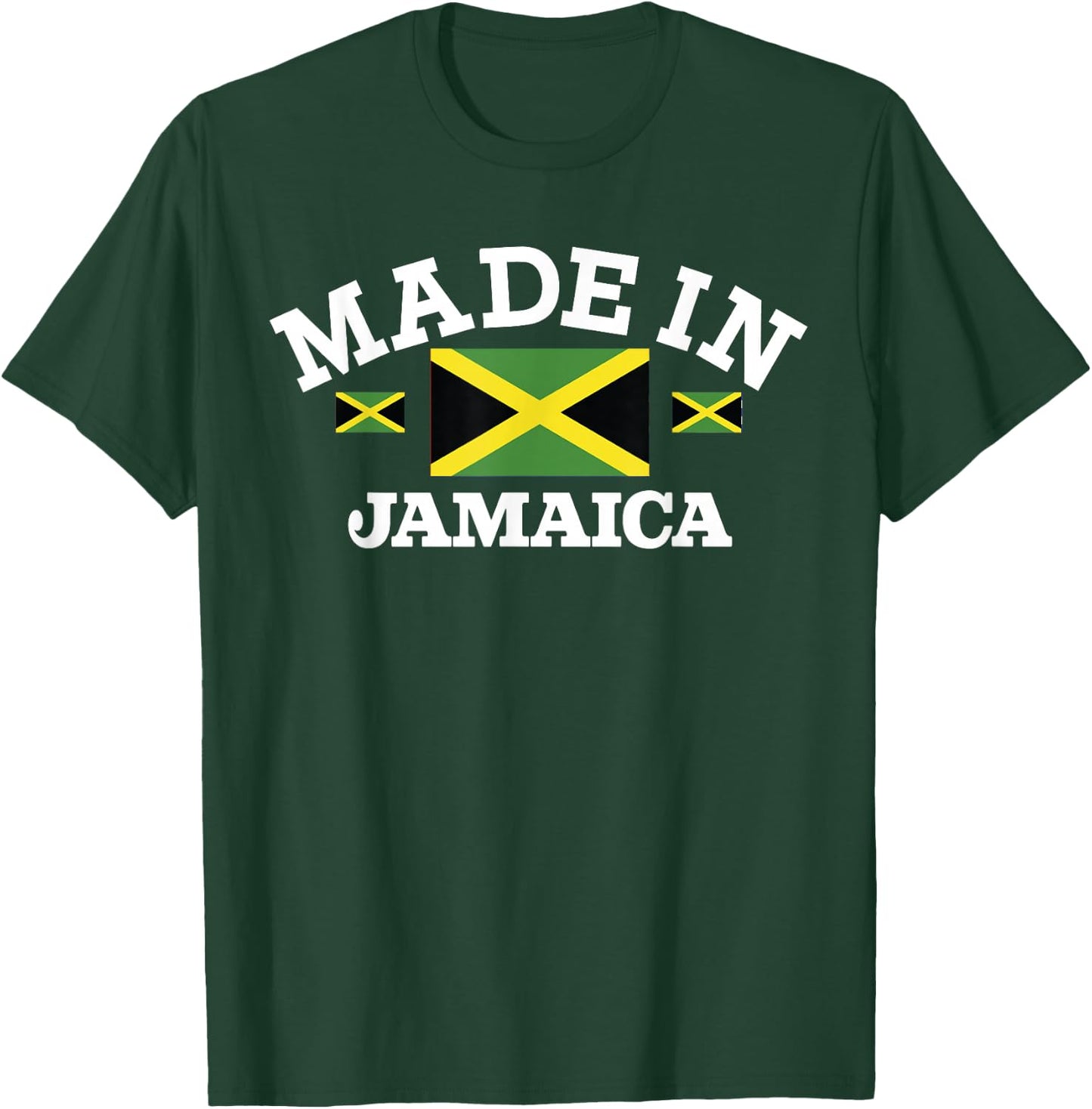 Made In Jamaica Jamaican Flag T-Shirt - T-Shirt | Forest