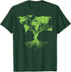 Earth Day Shirt Cute World Map Tree Pro Environment Plant T-Shirt - T-Shirt | Forest