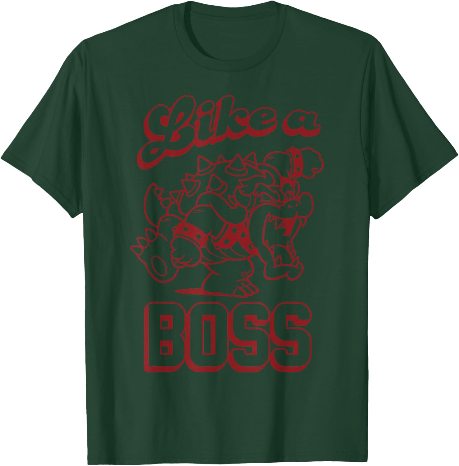 Super Mario Bowser Like A Boss Koopa King Graphic T-Shirt - T-Shirt | Forest
