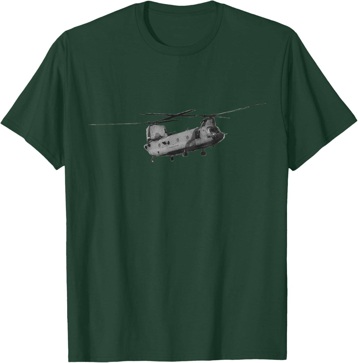 CH-47 Chinook - Military Helicopter T-Shirt - T-Shirt | Forest