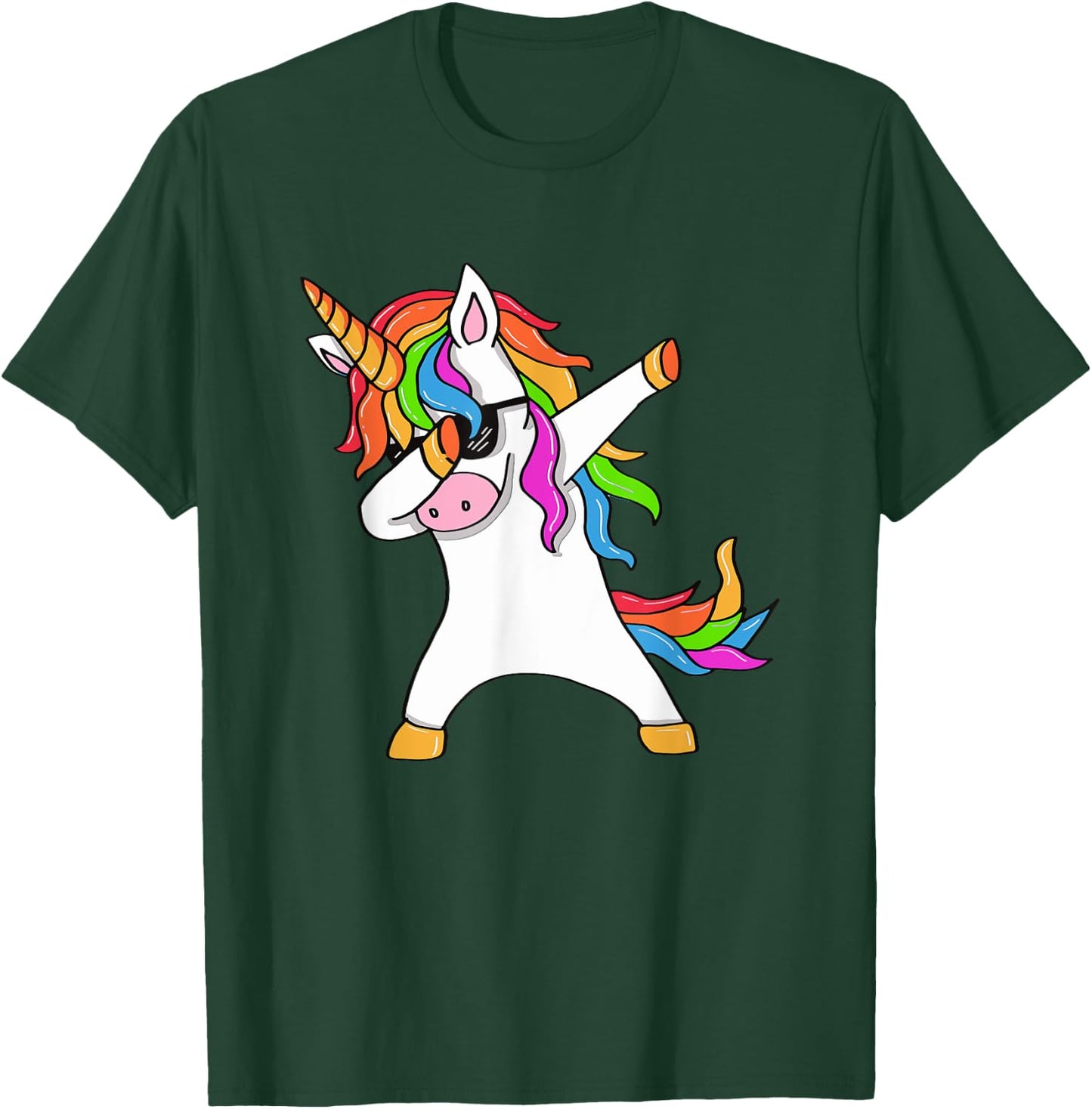 Dabbing Unicorn - Unicorn Dab - Unicorn Gift T-Shirt - T-Shirt | Forest