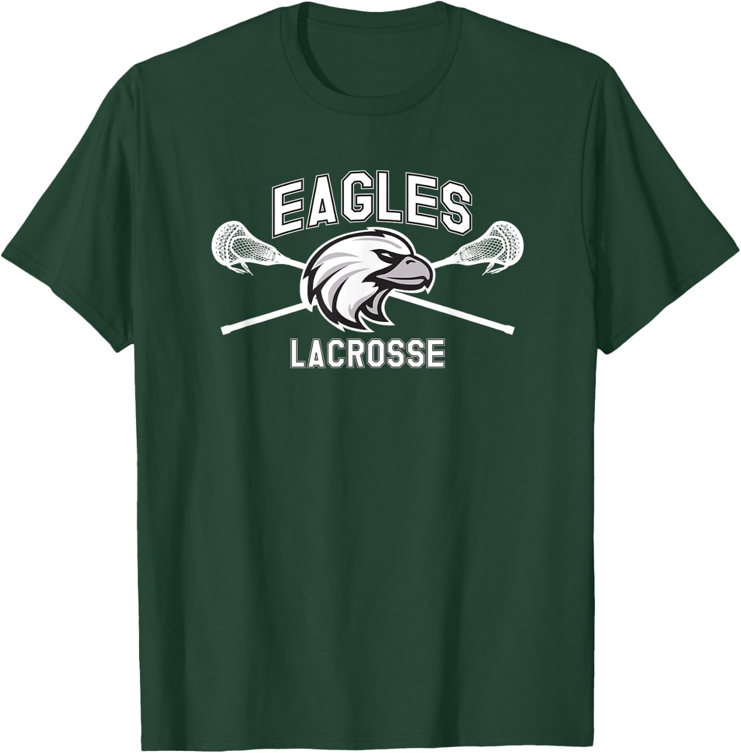 Franklin County Lacrosse Club Eagle Design T-Shirt - T-Shirt | Forest