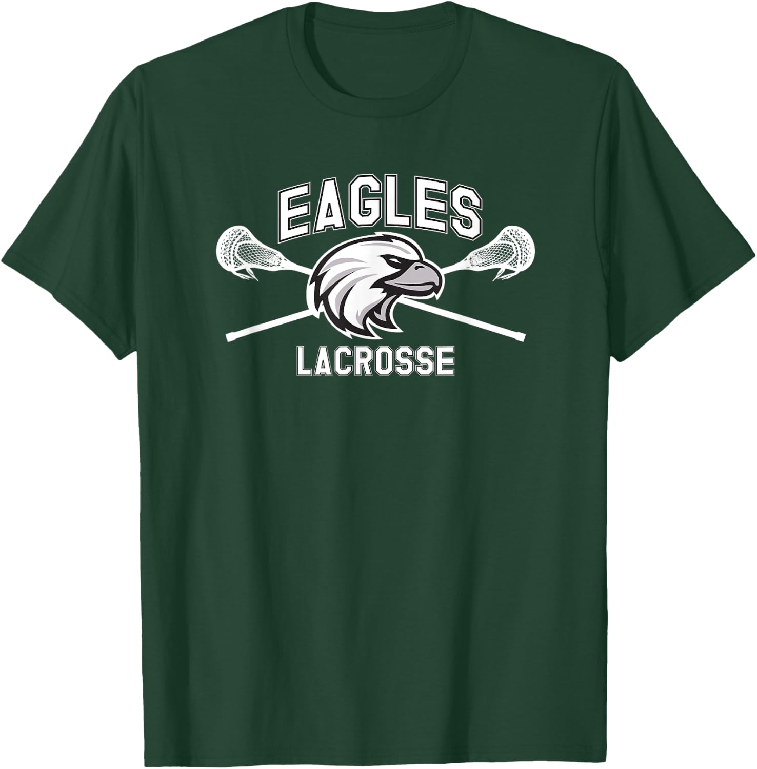 Franklin County Lacrosse Club Eagle Design T-Shirt - T-Shirt | Forest