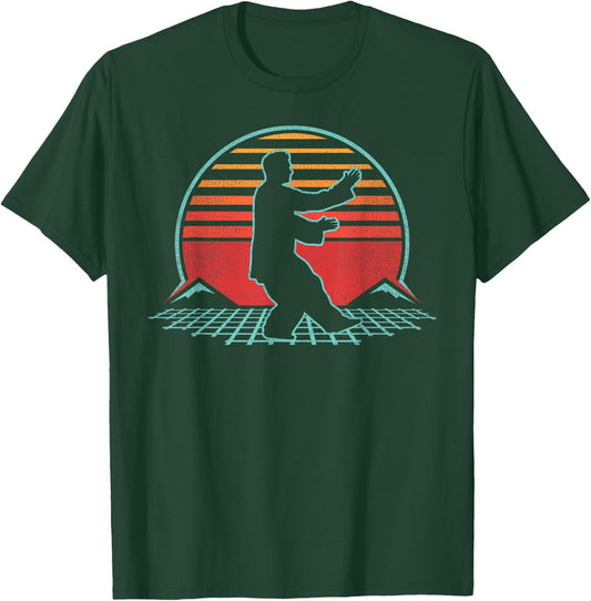 Tai Chi Retro Vintage 80s Style Martial Arts Gift T-Shirt - T-Shirt | Forest