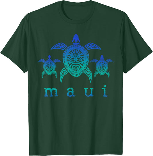 Maui - Hawaii Sea Turtles Hawaiian Scuba Diving Souvenir T-Shirt - T-Shirt | Forest