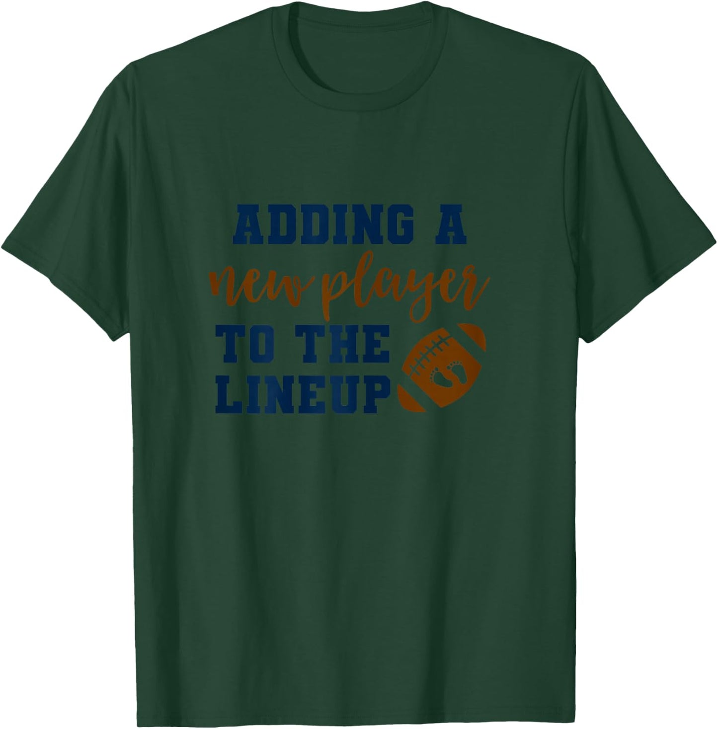 Football Pregnancy Announcement Shirt Fall Baby Reveal T-Shirt - T-Shirt | Forest